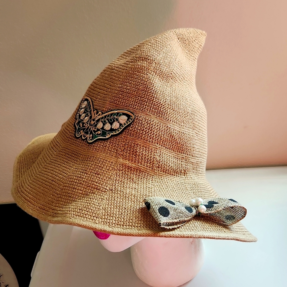 Sale Tan boho witch hat - Picture 2 of 5